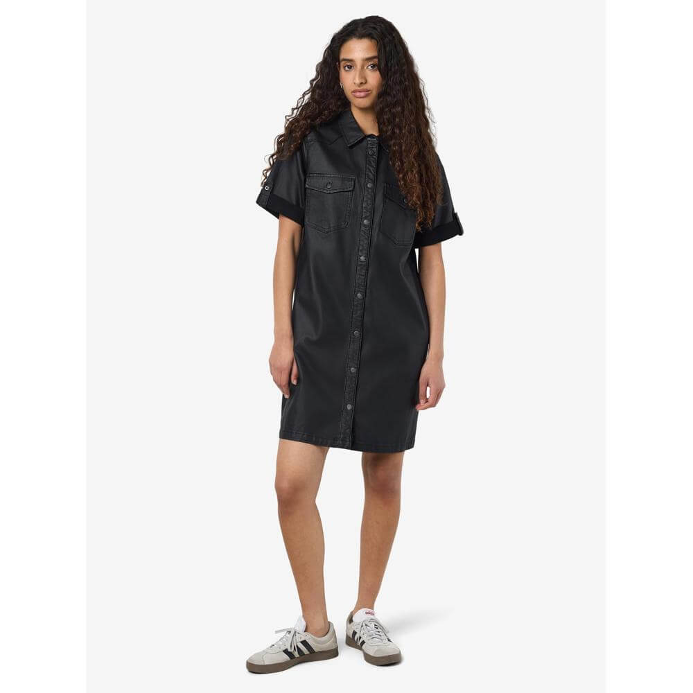 Noisy May Signe Blue Denim Dress